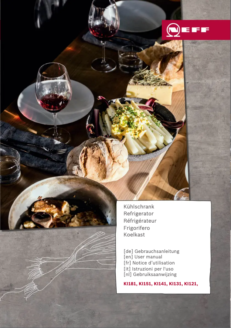 Page 1 of the manual User Manual Neff KI1812SF0