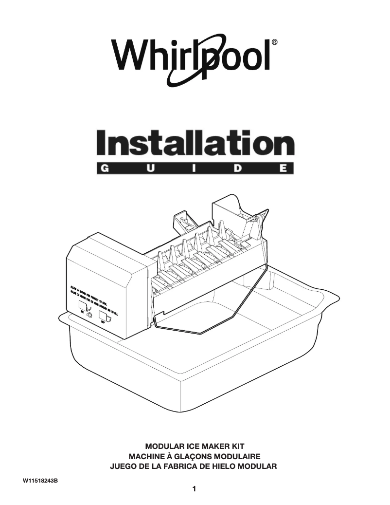 Page n°1 - Guide d'installation Amana ABB1921BRM