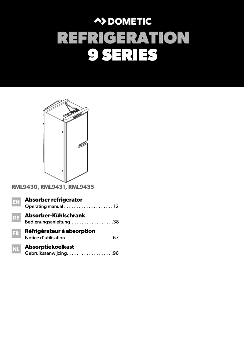 Image de la première page du manuel de l'appareil RML 9430