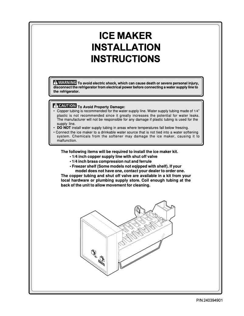 Page n°1 - Manuel utilisateur Frigidaire IM116000