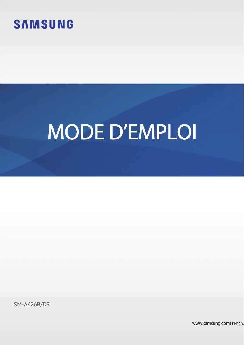 Image de la première page du manuel de l'appareil Galaxy A42