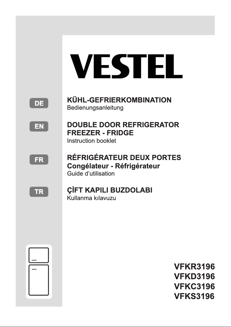 Page 1 de la notice Manuel utilisateur Vestel VFKC3196