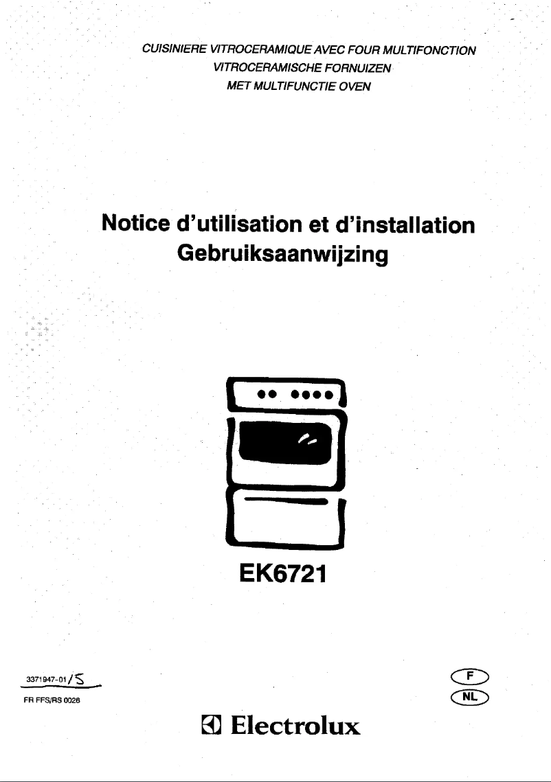 Page 1 de la notice Manuel utilisateur Electrolux EK 6721 n w