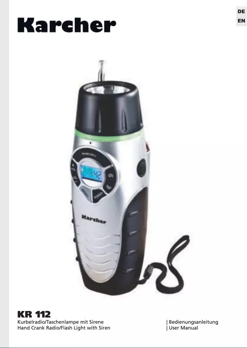 Image de la première page du manuel de l'appareil KR 112