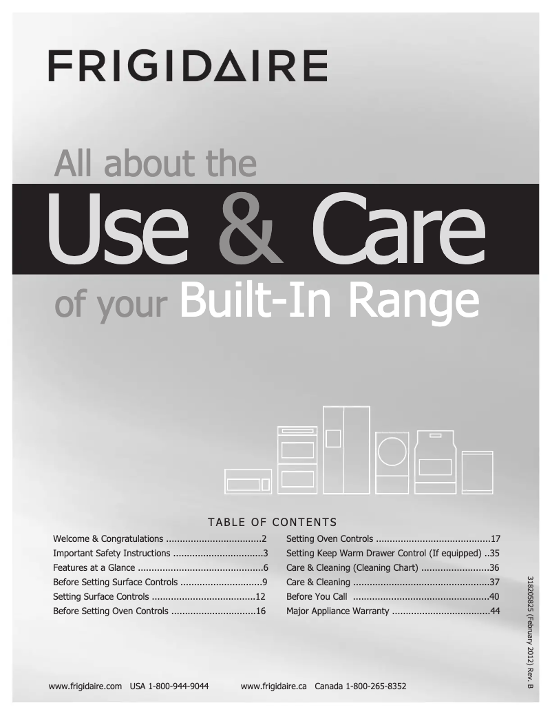 Page n°1 - Mode d'emploi Frigidaire FGES3065KF