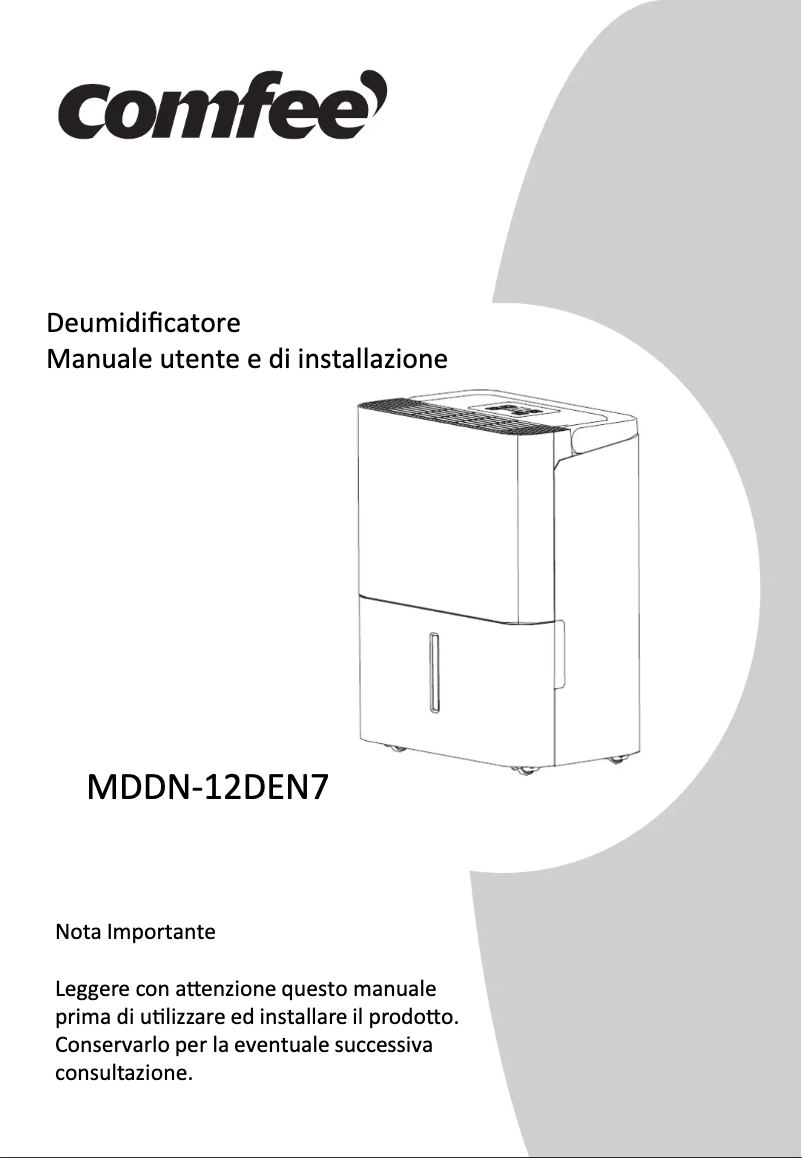 Image de la première page du manuel de l'appareil MDDN-12DEN7