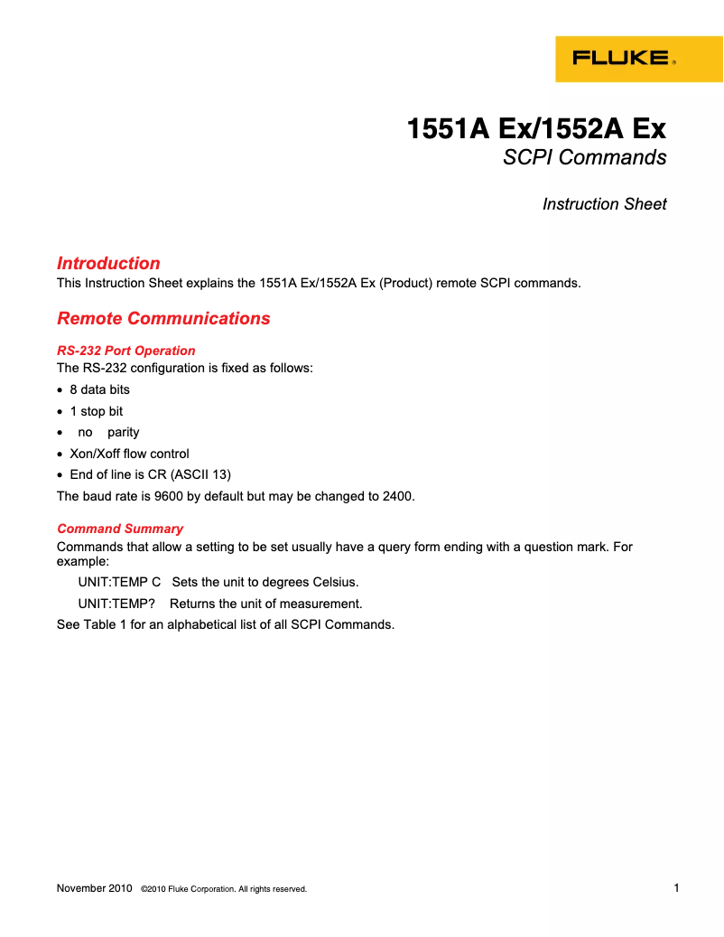 Image de la première page du manuel de l'appareil 1552a