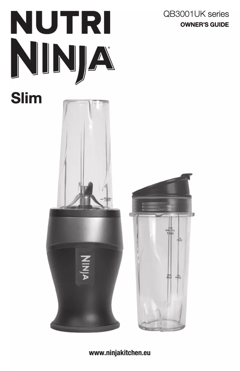 Page 1 de la notice Manuel utilisateur Nutri Ninja QB3001UK