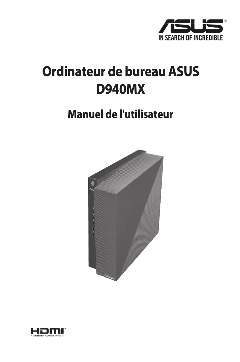 Page n°1 - Manuel utilisateur Asus ProArt Station D940MX
