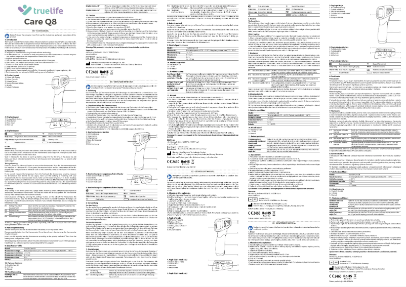 Image de la première page du manuel de l'appareil Care Q8