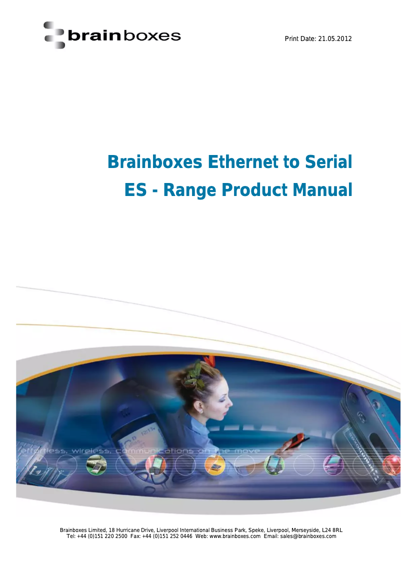 Page n°1 - Manuel utilisateur Brainboxes ES-020
