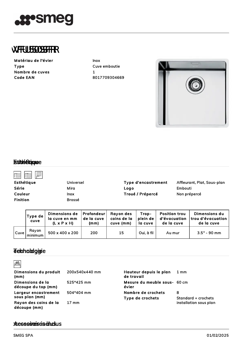 Página 1 del manual Manual de usuario Smeg VFU50SFR