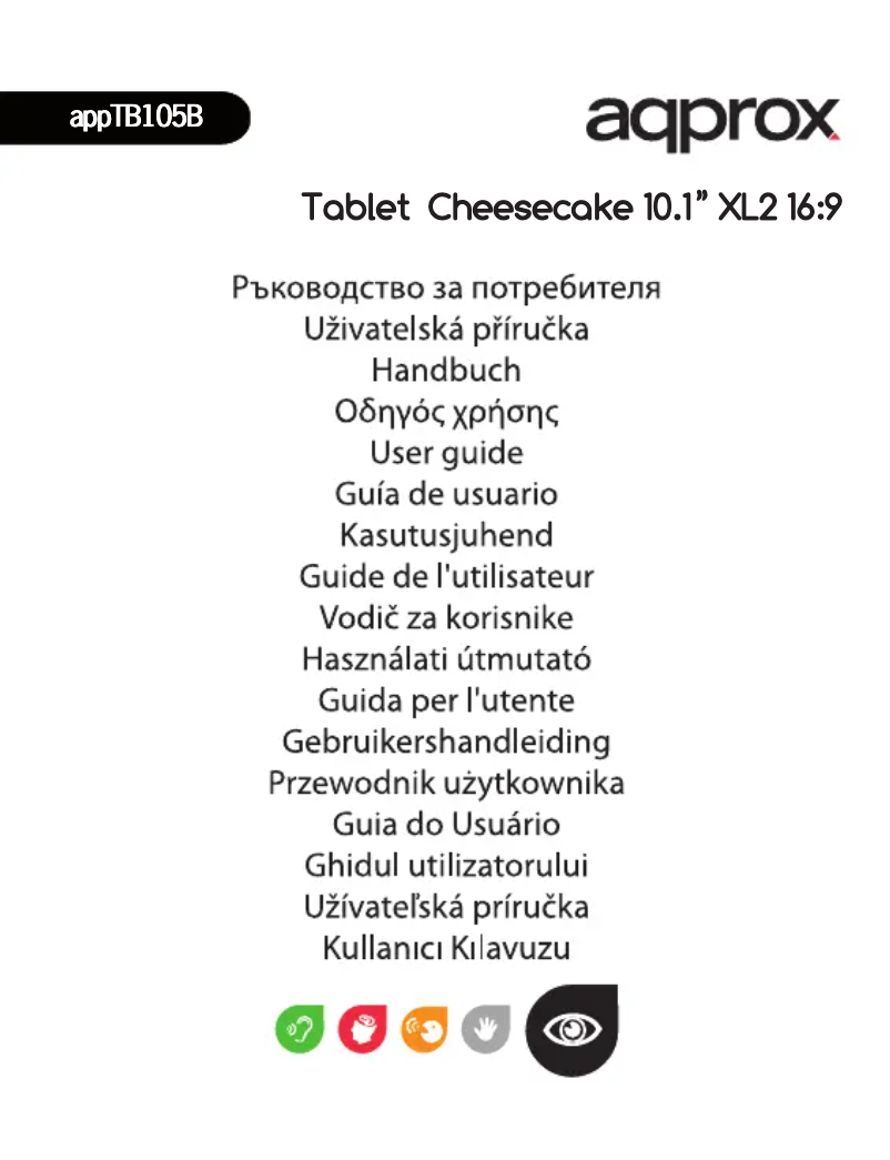 Página 1 del manual Manual de usuario Aqprox Cheesecake Tab XL 2