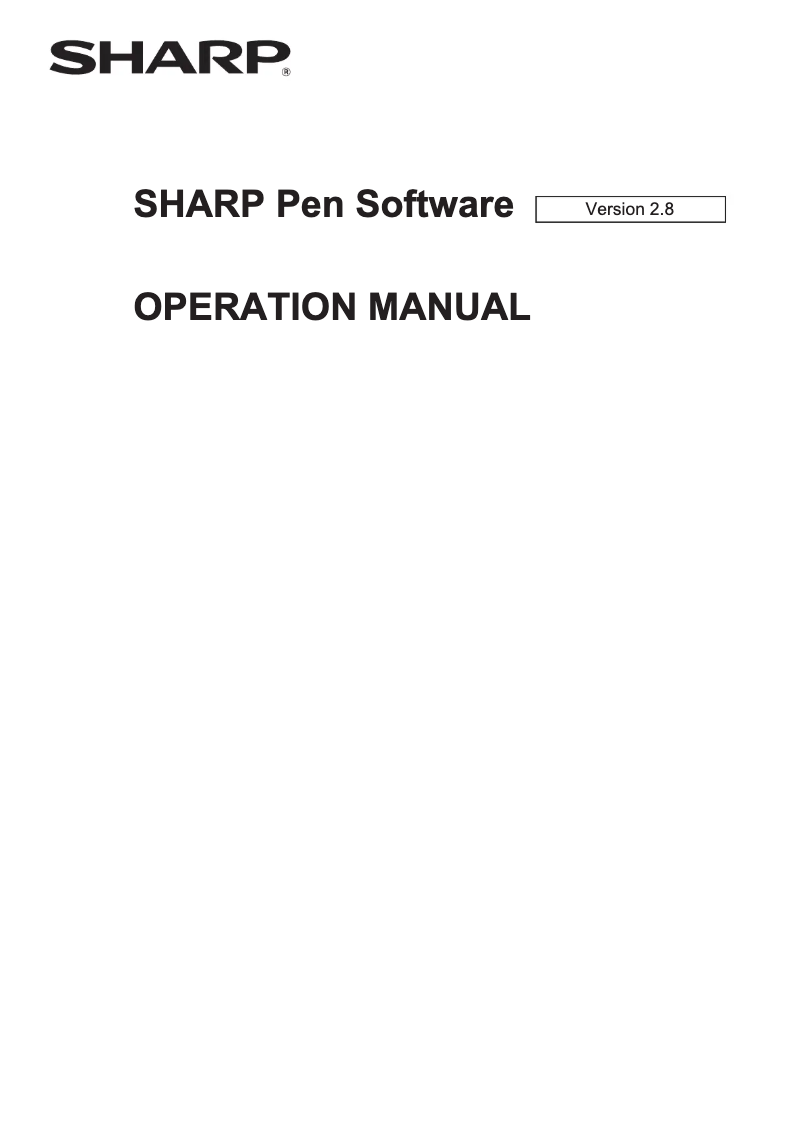 Page n°1 - Manuel utilisateur Sharp PN-K322BH
