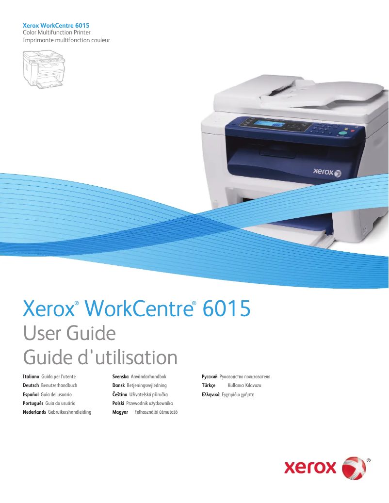 Page 1 de la notice Manuel utilisateur Xerox WorkCentre 6015B