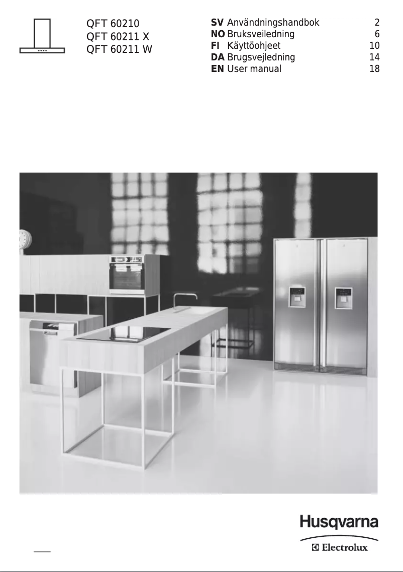 Page n°1 - Manuel utilisateur Husqvarna-Electrolux QFT60210X