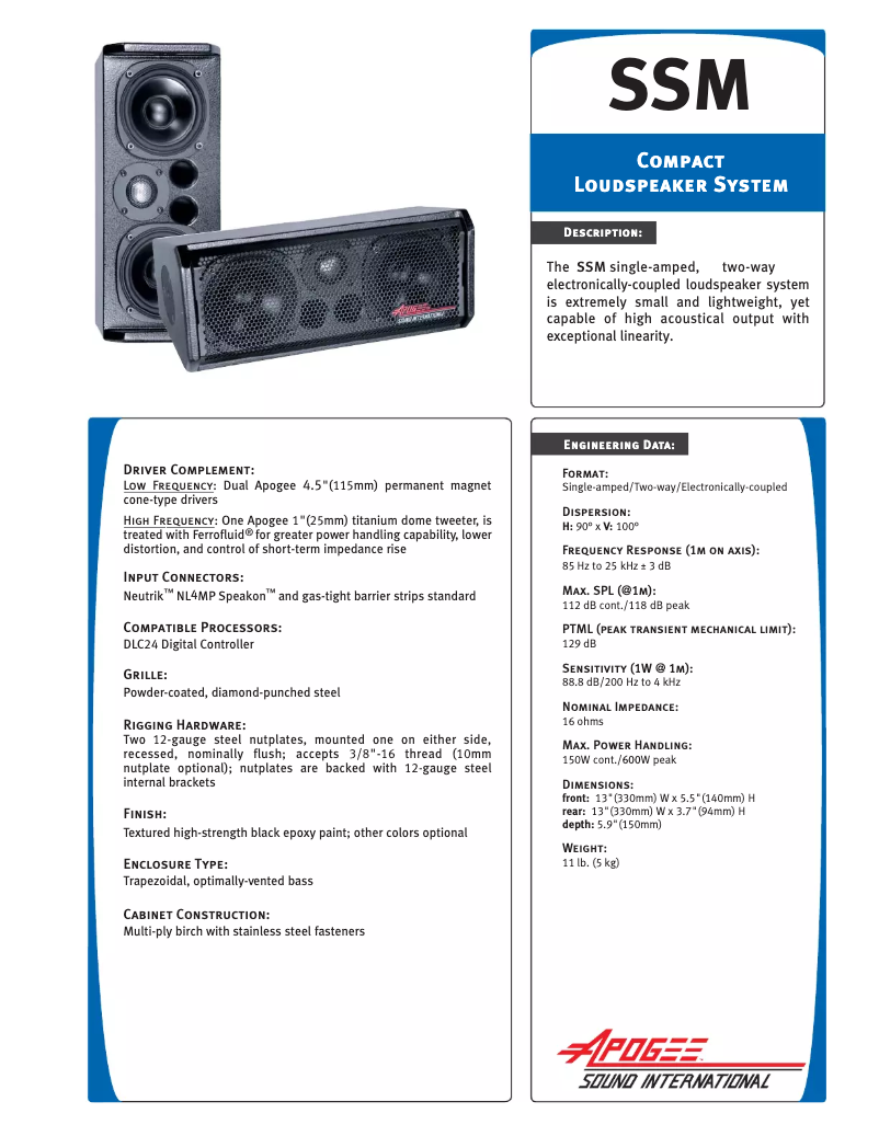 Image de la première page du manuel de l'appareil SSM