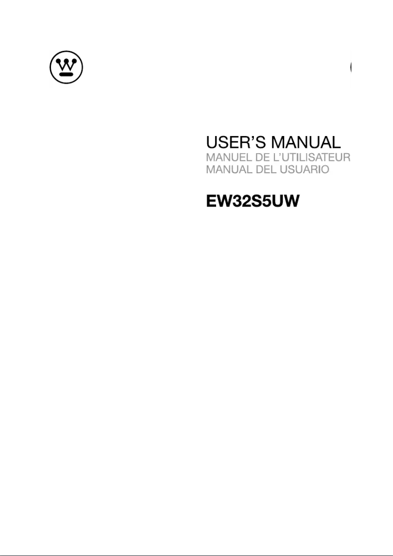 Image de la première page du manuel de l'appareil EW32S5UW