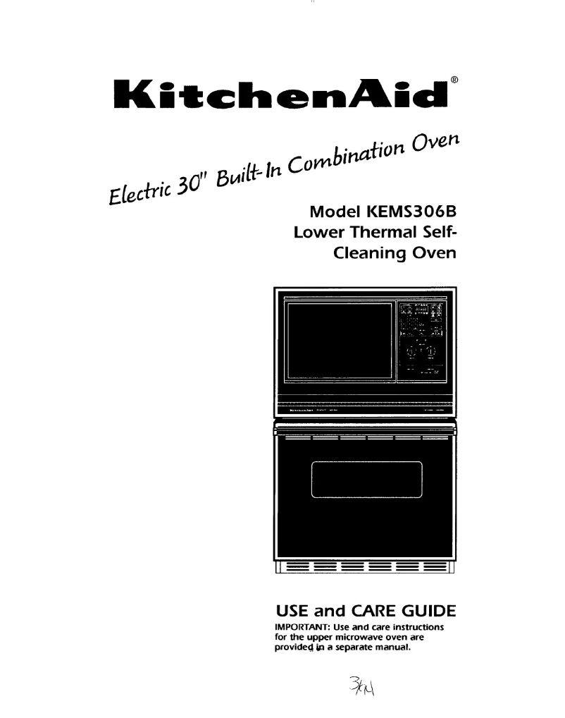Page 1 de la notice Manuel utilisateur KitchenAid KEMS306BBL3