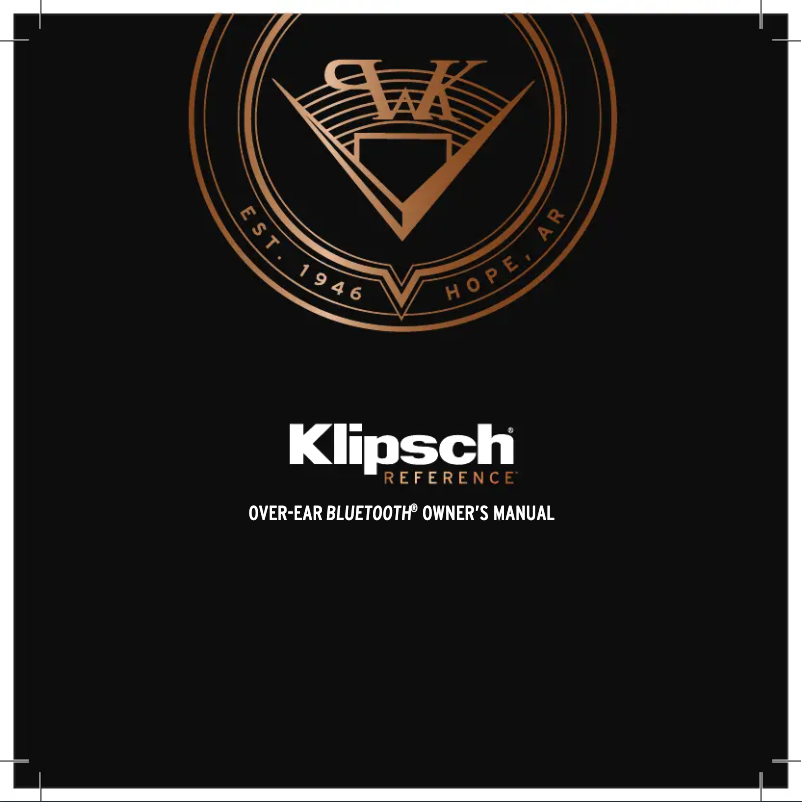Page n°1 - Manuel utilisateur Klipsch Reference Over-Ear Bluetooth