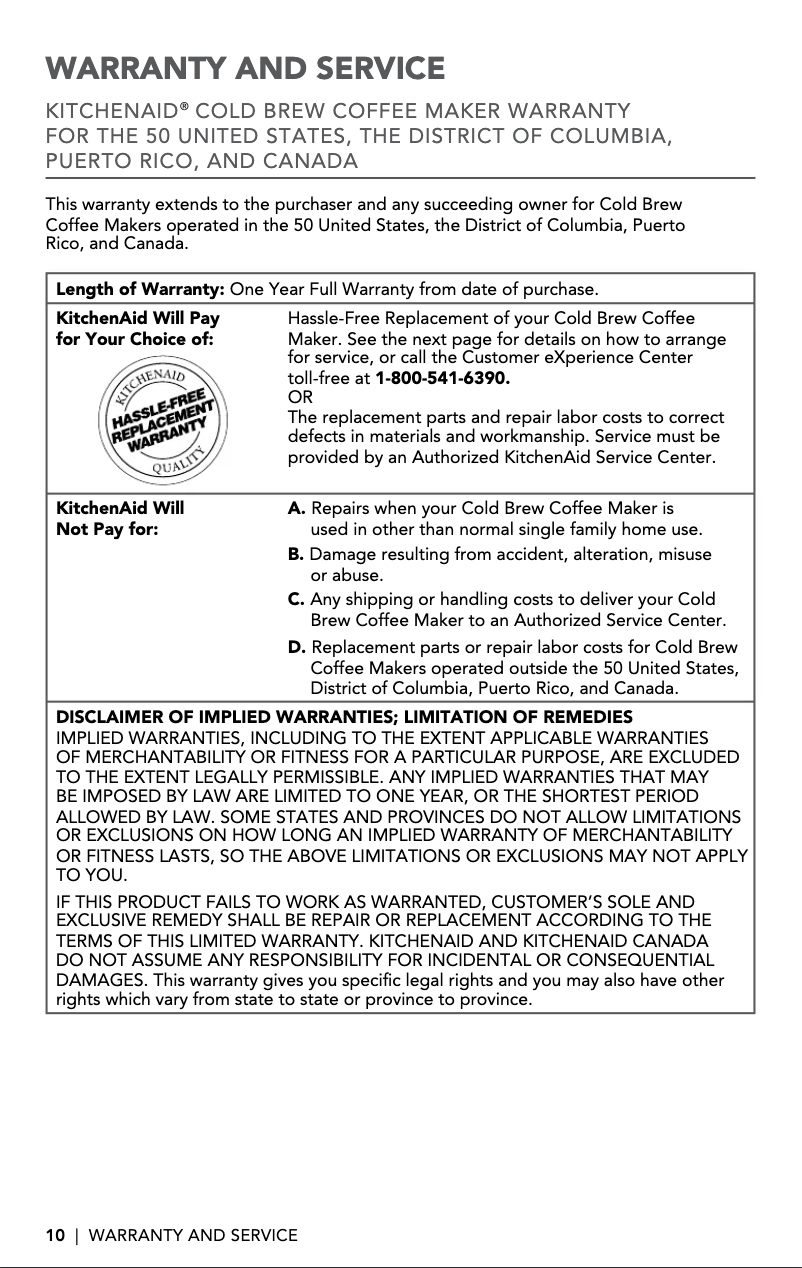 Image de la première page du manuel de l'appareil KCM4212SX