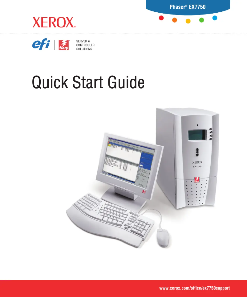 Page n°1 - Guide de démarrage rapide Xerox Phaser EX7750
