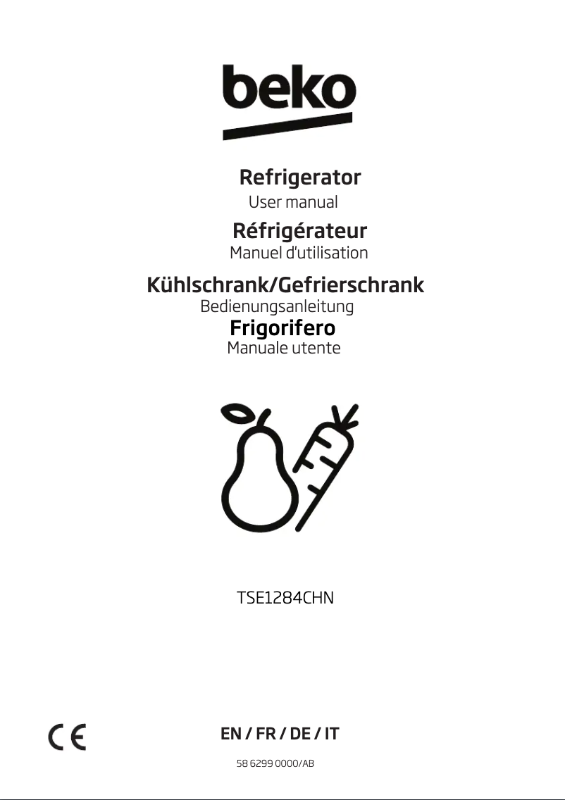 Image de la première page du manuel de l'appareil TSE1284CHN