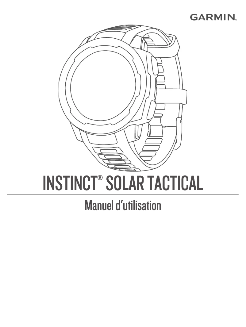Page 1 de la notice Manuel utilisateur Garmin Instinct Solar Tactical