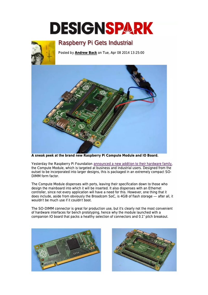 Page 1 de la notice Manuel utilisateur Raspberry Pi 8134164
