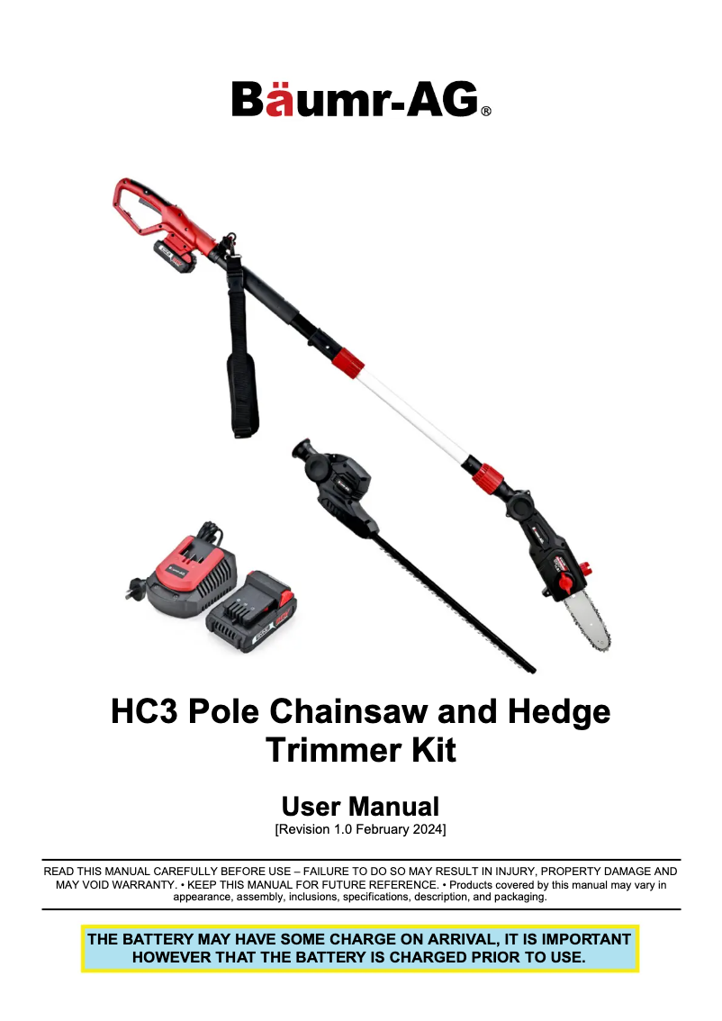 Página 1 del manual Manual de usuario Baumr-AG HC3