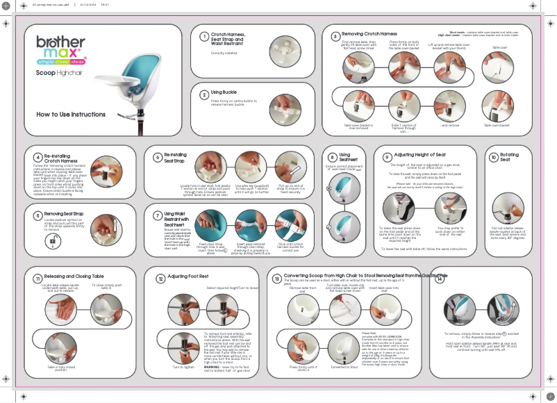 Image de la première page du manuel de l'appareil Scoop