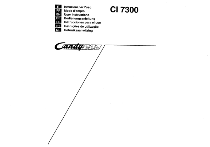 Page n°1 - Manuel utilisateur Candy CI 6300