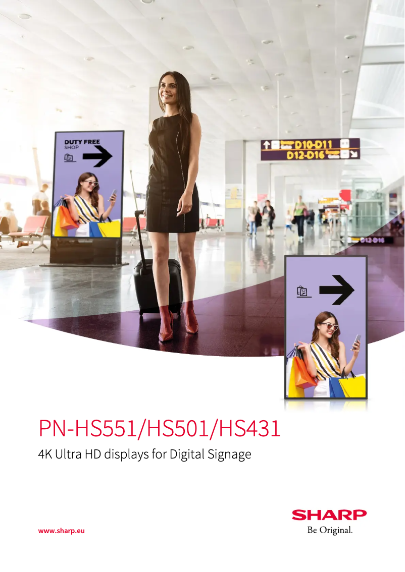 Page 1 de la notice Brochure Sharp PN-HS551