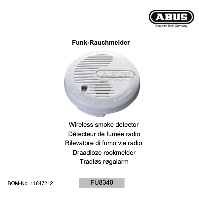 Página 1 del manual Manual de usuario Abus FU8340