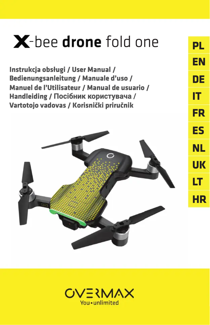 Image de la première page du manuel de l'appareil X-Bee Drone Fold One