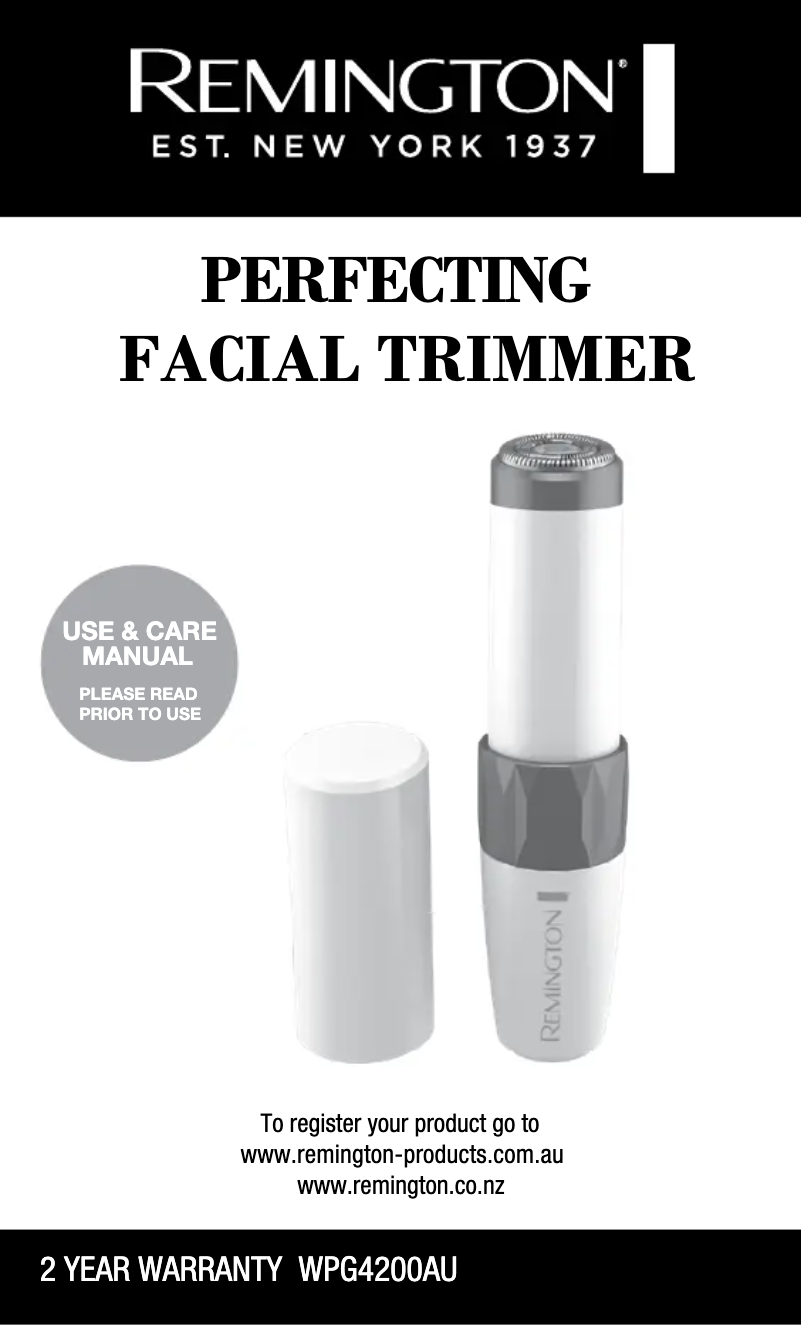 Image de la première page du manuel de l'appareil WPG4200