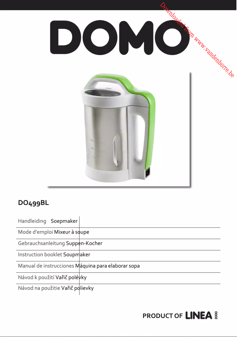 Page 1 de la notice Manuel utilisateur Domo DO449BL