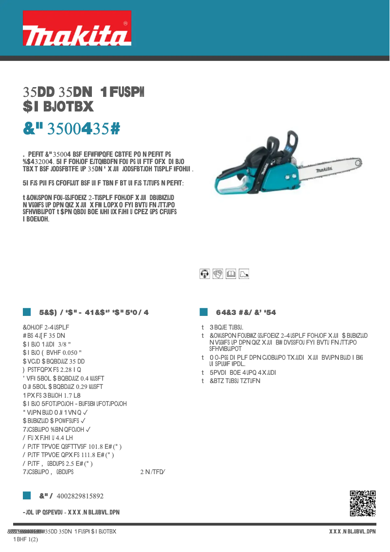 Image de la première page du manuel de l'appareil EA3500S35B