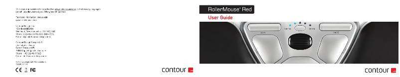 Page n°1 - Manuel utilisateur Contour RollerMouse Red