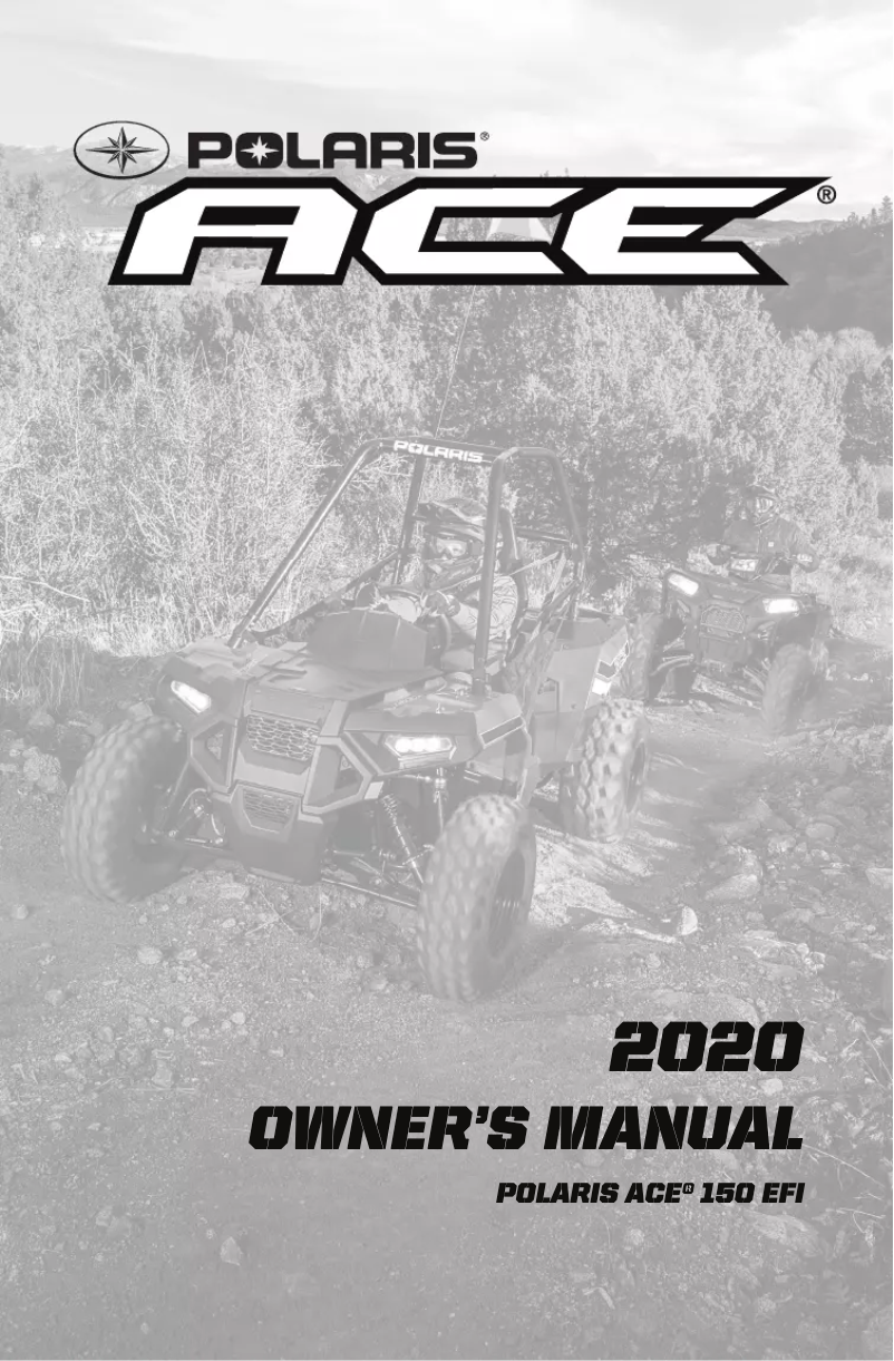 Page n°1 - Manuel utilisateur Polaris ACE 150 EFI (2020)