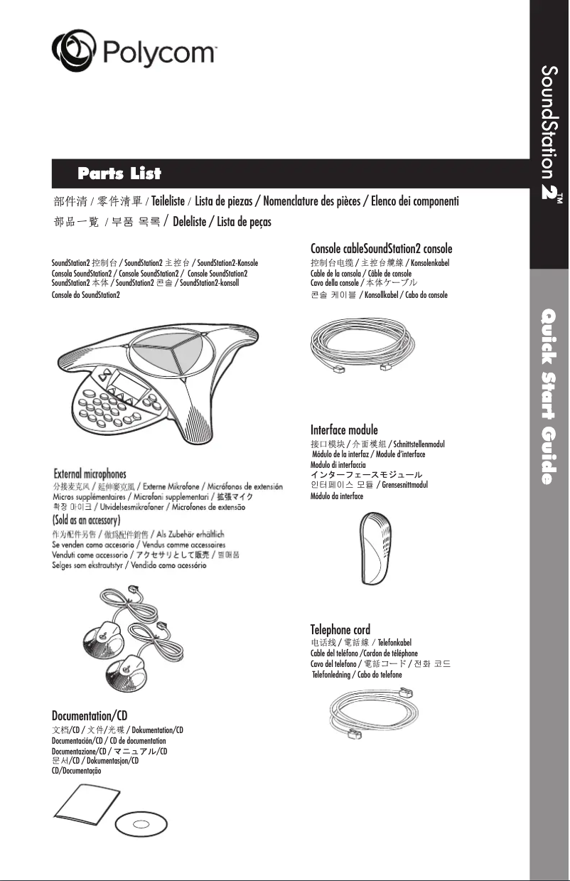 Image de la première page du manuel de l'appareil SoundStation 2
