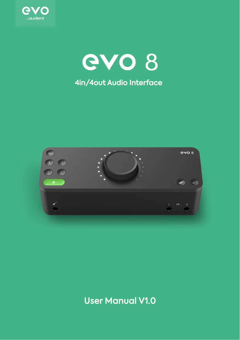 Image de la première page du manuel de l'appareil EVO 8