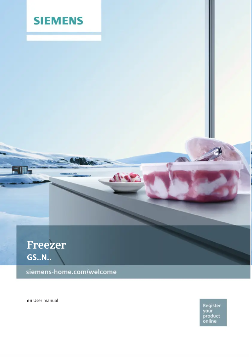 Page 1 de la notice Manuel utilisateur Siemens GS36NVW30G