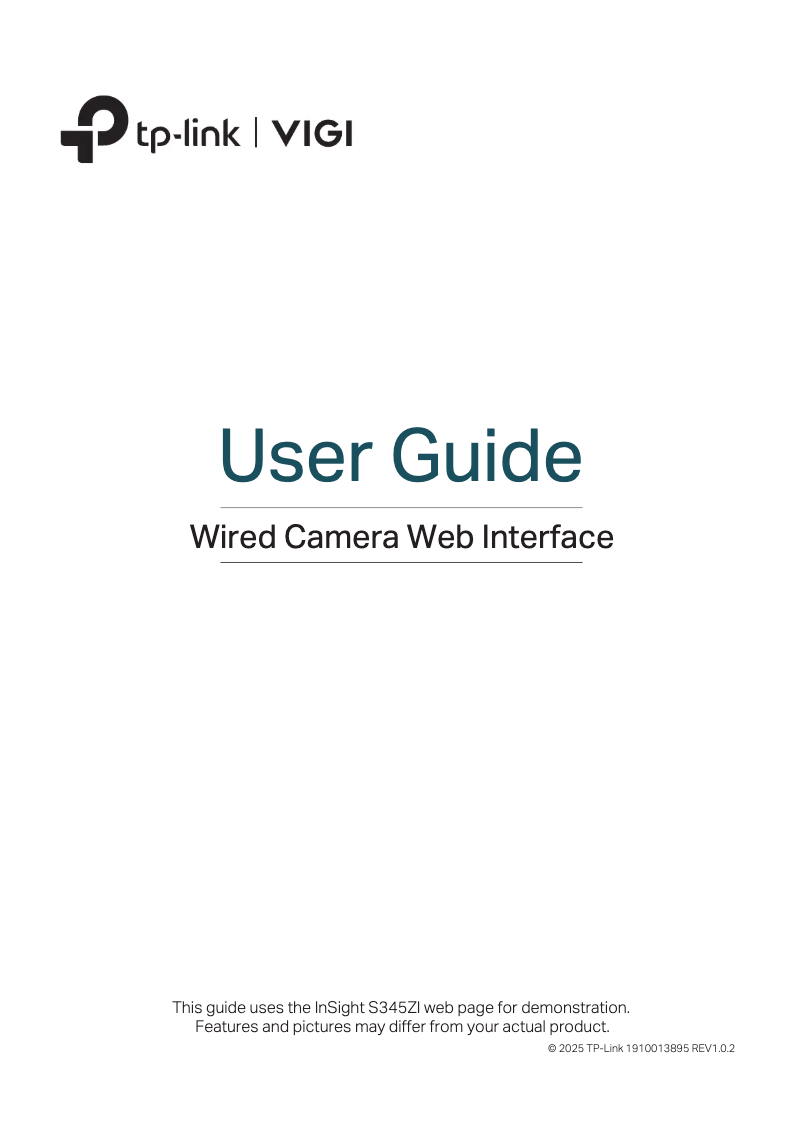 Page 1 de la notice Manuel utilisateur TP-Link VIGI C385