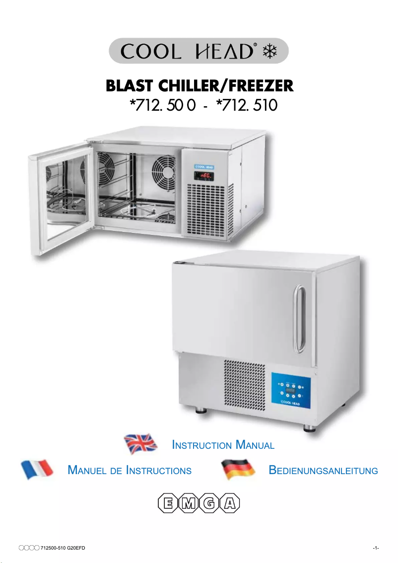 Page n°1 - Manuel utilisateur Cool Head 712500