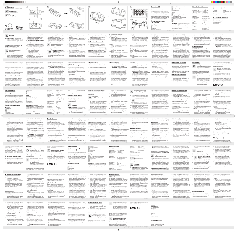 Page 1 de la notice Manuel utilisateur Crivit IAN 73069