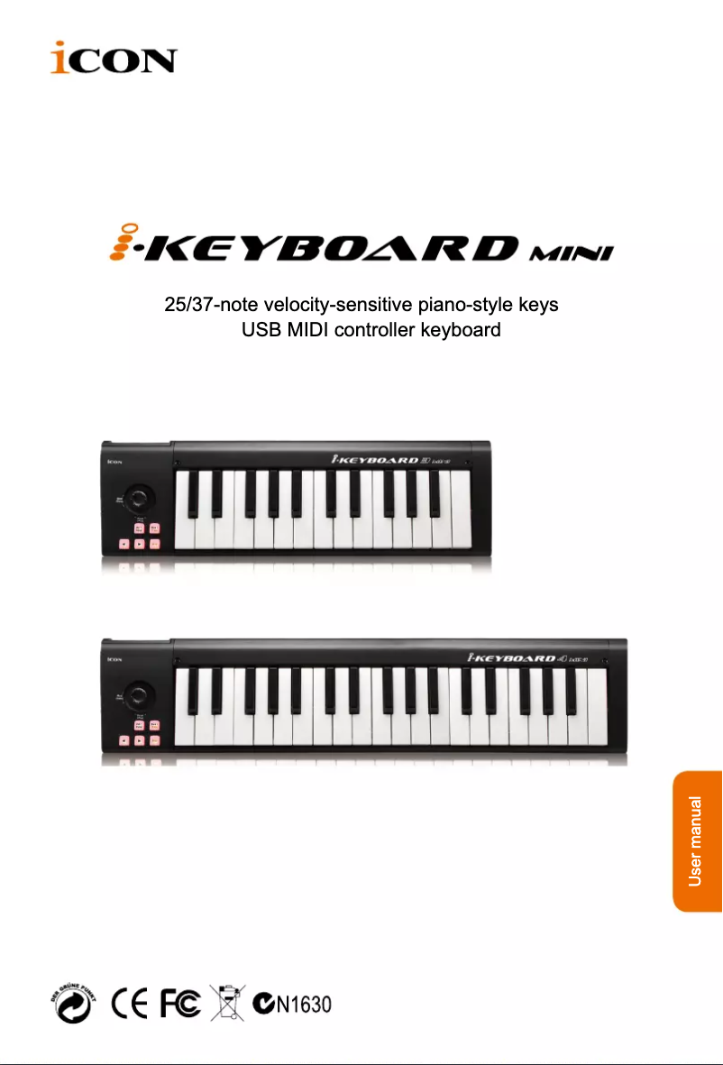 Page n°1 - Manuel utilisateur icon iKeyboard 3 Mini