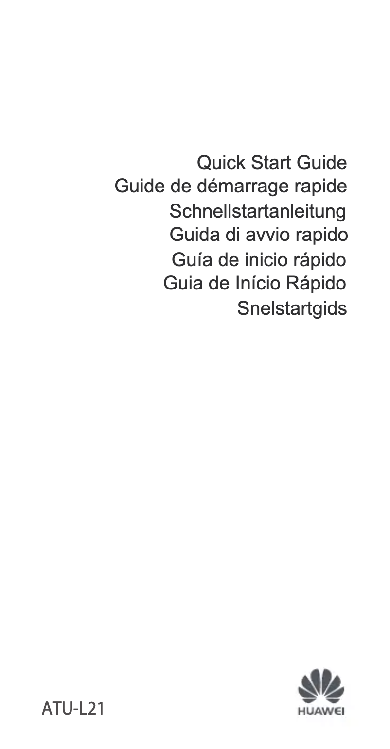 Página 1 del manual Guía de inicio rápido Huawei Y6 (2018)