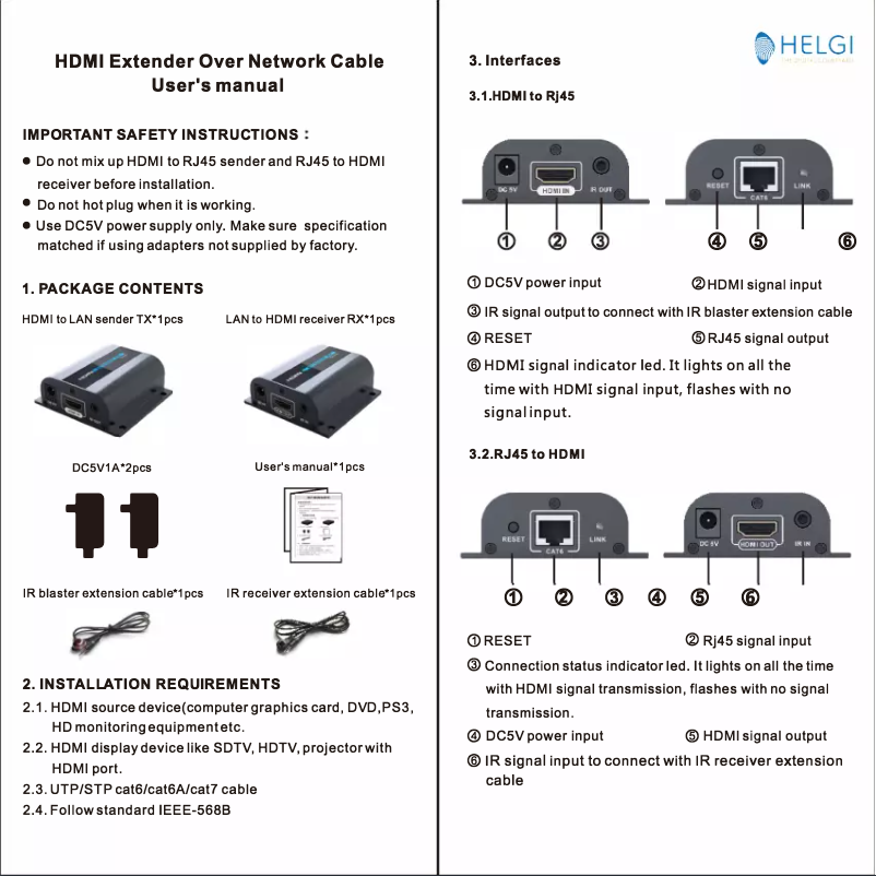 Image de la première page du manuel de l'appareil HLG0372A