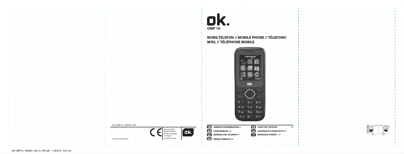Page 1 de la notice Manuel utilisateur OK OMP 10